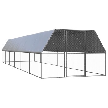 VidaXL Outdoor Hühnerkäfig / Hühnerstall mit Komplettüberdachung 3 m, 12 m, 2 m Kleintiershop online kaufen