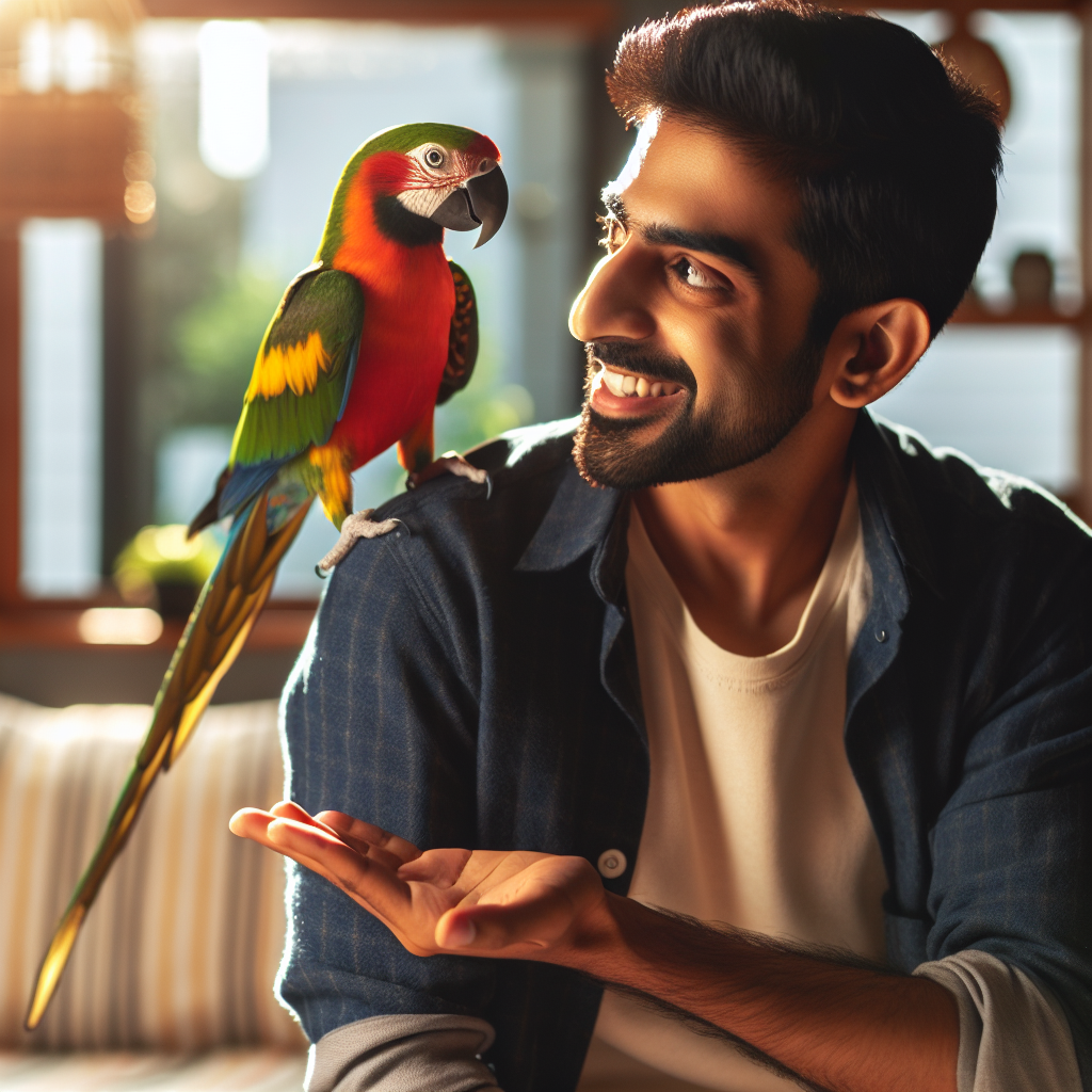 Verzaubert von Papageien: Die Kunst des Sprechens erlernen